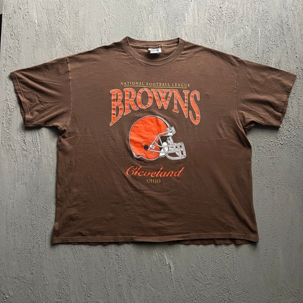 Vintage Cleveland Browns Shirt 3XL Brown 1990s‎ NFL Football